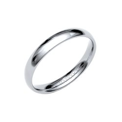 platinum ladies 3mm wedding ring