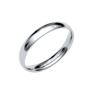 platinum ladies 3mm wedding ring