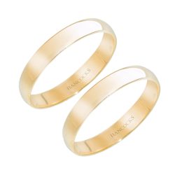 3.5mm gents 18ct matching wedding rings