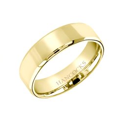 gents 18ct yellow gold 6mm wedding ring