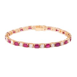 ruby and diamond bracelet