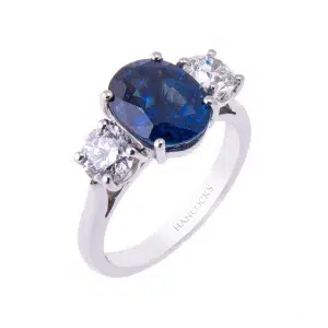 Valentines Day 2024 Oval Sapphire Ring