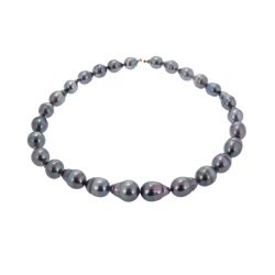 black tahitian graduated pearl necklace