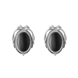 Georg Jensen 2017 Heritage black onyx earclips