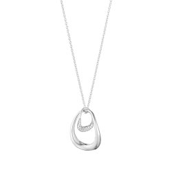 Silver Diamond Offspring Pendant - Georg Jensen