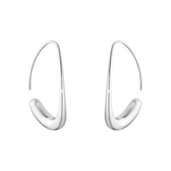 Silver Offspring-Hoop Earrings by Georg Jensen
