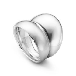 Silver Georg Jensen Curve Ring