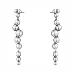 Moonlight Grapes Silver Drop Earrings