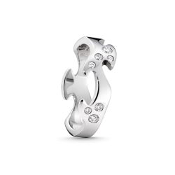 Fusion Ring 18ct white gold with diamonds
