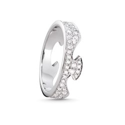 Georg Jensen Fusion 18ct white pave' diamond end section