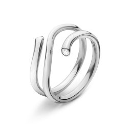 Georg Jensen 18ct gold diamond set Magic ring