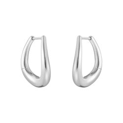 Georg Jensen Offspring Silver Earhoops Medium