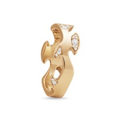 Fusion Cloud Centre Ring in Rose Gold