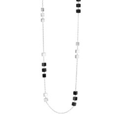 Aria sterling silver and black onyx long sautoir