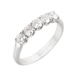 Brilliant Cut Diamond Half Eternity Ring