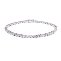 Platinum 5.12ct Brilliant Cut Diamond Bracelet