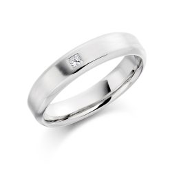 Princess Cut Diamond Gents Wedding Ring