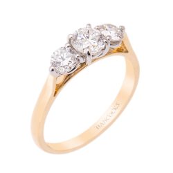 18ct Yellow Diamond 3-Stone Engagement Ring