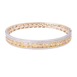 Yellow Gold Yellow Diamond Bangle
