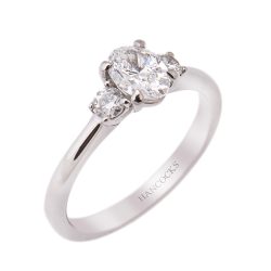 Platinum Diamonds 3-Stone Engagement Ring