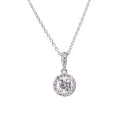 Brilliant Cut Diamond Cluster Pendant