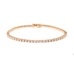 Yellow Gold Brilliant Cut Diamond Bracelet