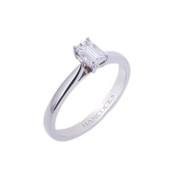 Certificated Emerald Cut Diamond