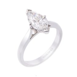 Platinum Marquise Diamond Single Stone Ring