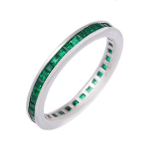 Platinum Emerald Ring