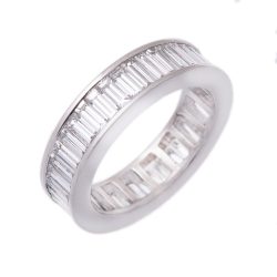 Baguette Cut Diamond Full Eternity Ring