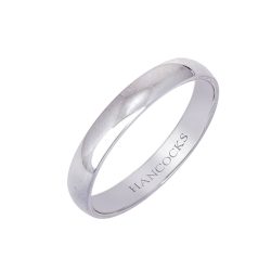 Polished Gents Platinum Wedding Band