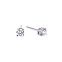 0.40ct Brilliant Cut Solitaire Diamond Earrings