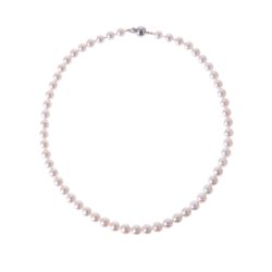 Cultured Pearl Necklet with White Gold Clasp