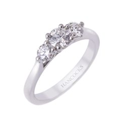 Platinum Diamond 3-stone Engagement Ring