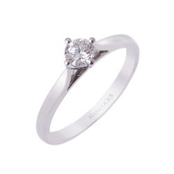 Platinum Brilliant Cut Diamond Engagement Ring