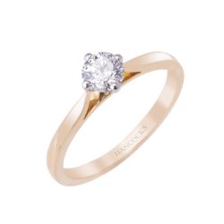 18ct Yellow Gold Brilliant Cut Solitaire Ring