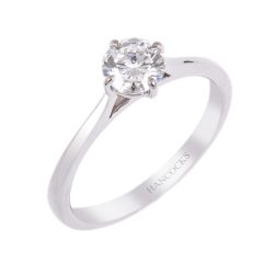 Single Stone Brilliant Cut Diamond Ring