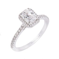 Radiant Cut Diamond Cluster Ring