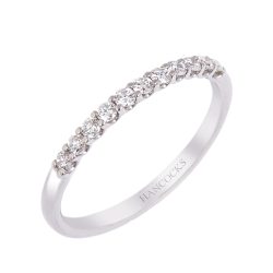 Brilliant Cut Diamond Half Set Wedding Ring