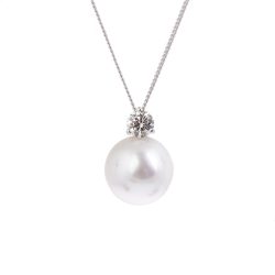 South Sea Pearl and Diamond Pendant