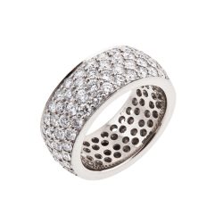 Broad Pavé set Diamond Ring