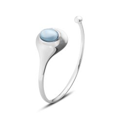 Georg Jensen Vivianna silver and blue topaz bangle