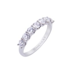 Platinum 7-Stone Diamond Half Eternity Ring