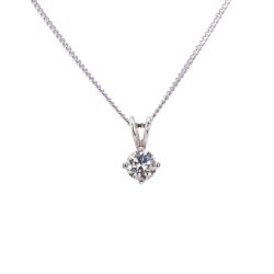 Brilliant Cut Diamond Pendant in Platinum