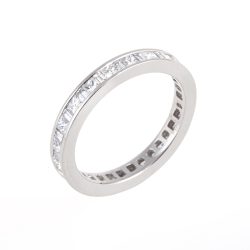 Princess and Baguette Full Diamond Set Band