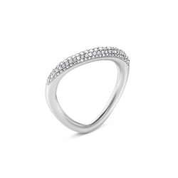 Georg Jensen Offspring pave' diamond set ring