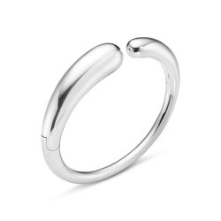 Georg Jensen Mercy sterling silver hinged open bangle