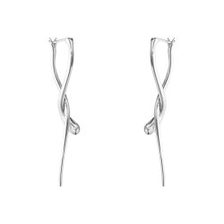 Georg Jensen Mercy long twist earrings