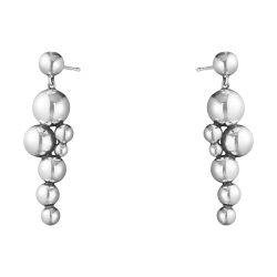Moonlight Grapes Oxidised Silver Drop Earrings