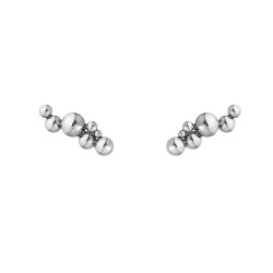 Moonlight Grapes Silver Long Earcuff